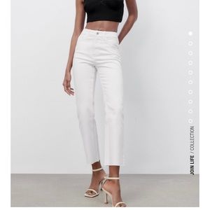 Zara white jeans never worn, size 28 (true to size)